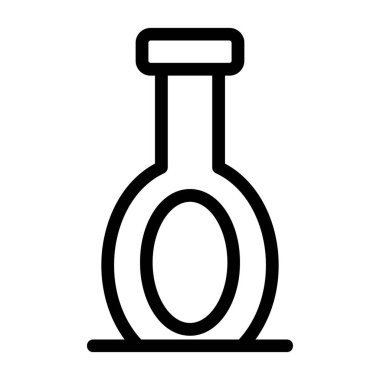flask line vector icon desig