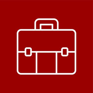 evrak çantası simgesi, vektör illüstrasyonu