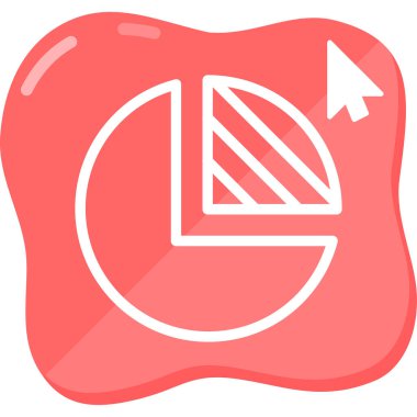 Pasta çizelgesi. Web simgesi basit tasarım