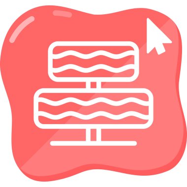 Dalgalı kremalı iki katlı pasta.