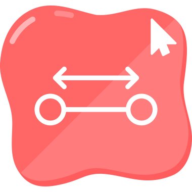 Okları ve imleci yatay olarak hareket ederken gösteren grafik