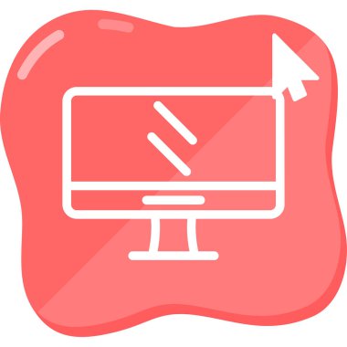 Ekran simgesi modern basit illüstrasyon