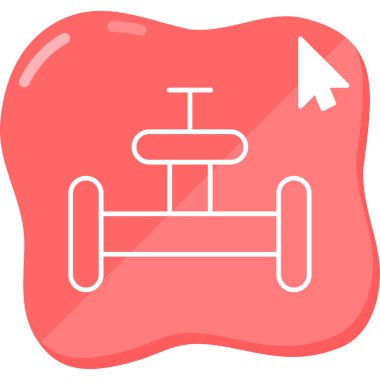 Boru simgesi modern basit illüstrasyon