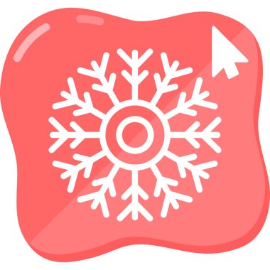 kar tanesi web simge vektör çizim