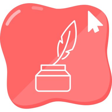 Bir yaprak simgesinin vektör illüstrasyonu