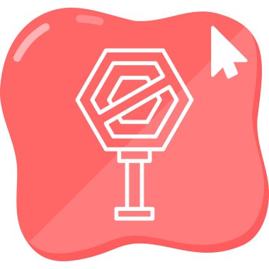 Tek bir simgenin vektör illüstrasyonu