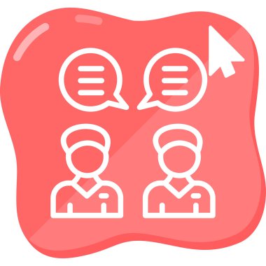 Konuş. Web simgesi basit tasarım