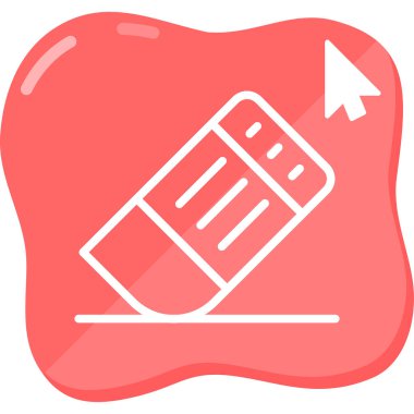 silgi ağ simgesi vektör illüstrasyonu