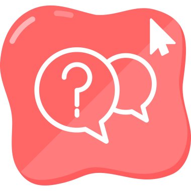 faq web simgesi vektör illüstrasyonu