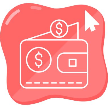 Para tasarrufu web simgesi vektör illüstrasyonu