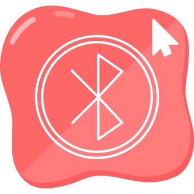 Bluetooth web simge vektör çizim