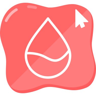 Su damlası simgesinin basit grafiği