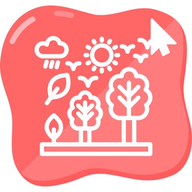 Ağaçlı ve doğa elementli ikonlar