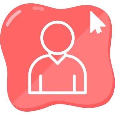 kullanıcı web simgesi vektör illüstrasyonu