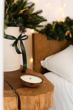 Ahşap mum tutacakları. Woden dekorasyon fikirleri. Kış şamdanı. Ev yapımı dekorasyonlar.