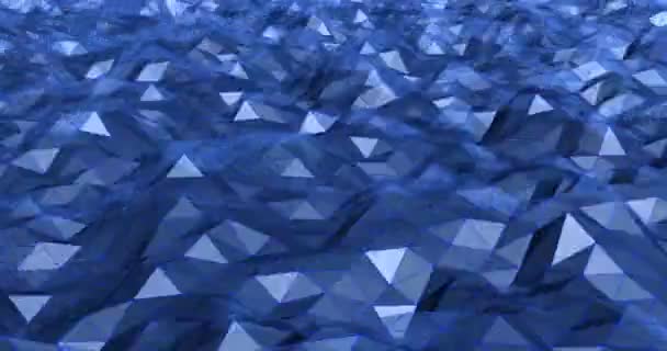 Mer animée de triangles 3D — Video