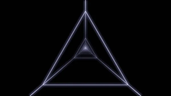 synthwave üçgen tünel Arkaplan 3D canlandırma retro