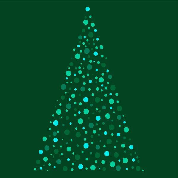 Stylized Abstract Vector Image Christmas Tree — Stock Vector