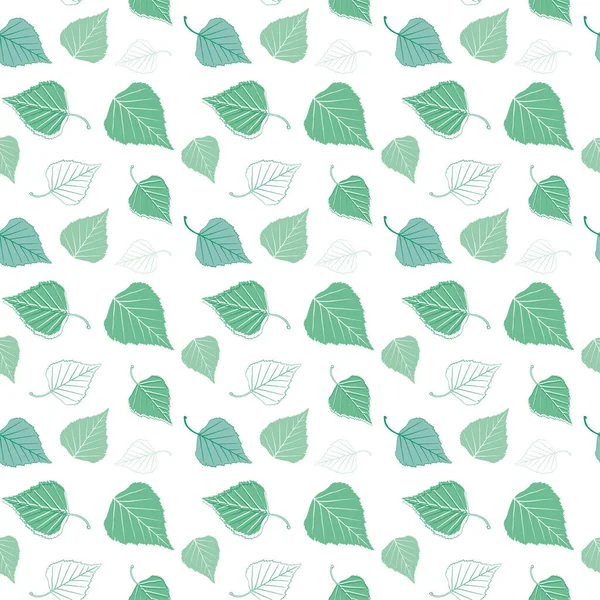 Fond vectoriel composé de feuilles de bouleau — Image vectorielle