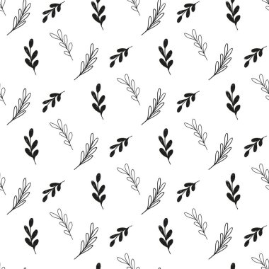 Desen tek renkli doğal bir arka plan. Bitkilerin boyanmış filizleri.