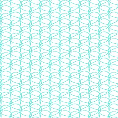 Elle çizilmiş yeşil kalplerin vektör çizgisi modeli