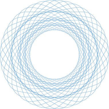 Sertifika veya diğer güvenlik belgeleri için Guilloche Deseni Rosette.