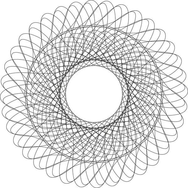 Rosette Guilloche Pattern pour certificat ou autres documents de sécurité. — Image vectorielle