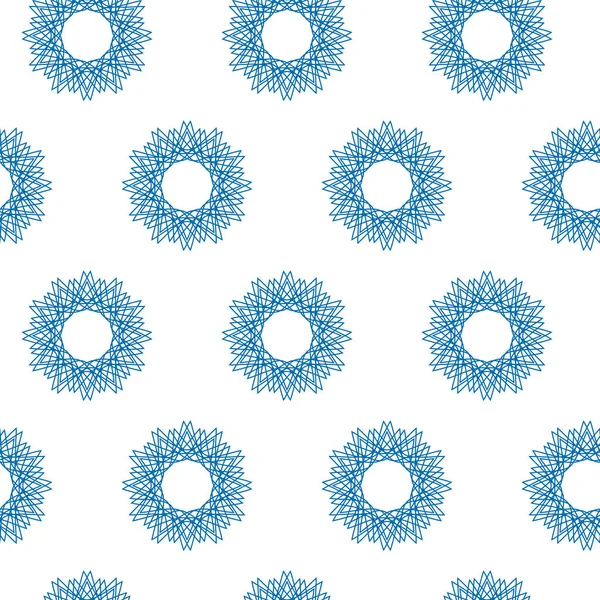 Διάνυσμα γραμμή μοτίβο μπλε νιφάδα χιονιού. Χειμώνας, κρύος, πάγος. — Διανυσματικό Αρχείο