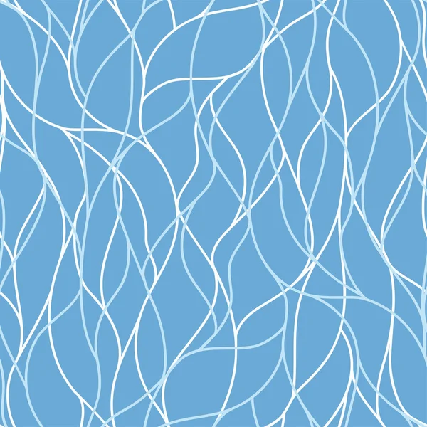 Un patrón de líneas sin fisuras. Un patrón abstracto sin costuras de dibujado a mano — Vector de stock