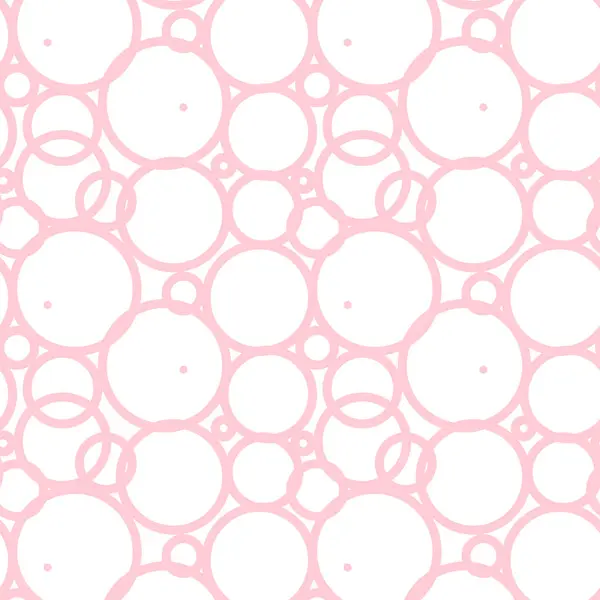 Helder roze lijn geometrische cirkel naadloos patroon — Stockvector