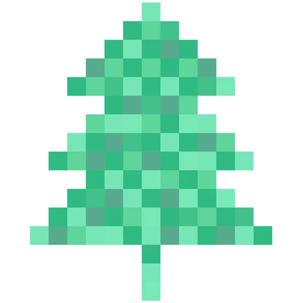 Pixel vectoriel Noël fond tricoté vert et blanc — Image vectorielle