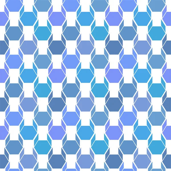 Vektor sömlöst geometriskt mönster. Blå origami hund. — Stock vektor