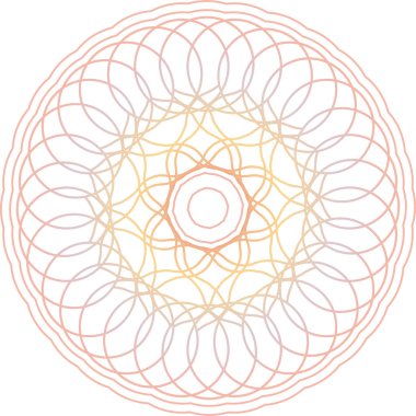 Sertifika, diploma veya diğer güvenlik belgeleri için Guilloche Deseni Rosette.