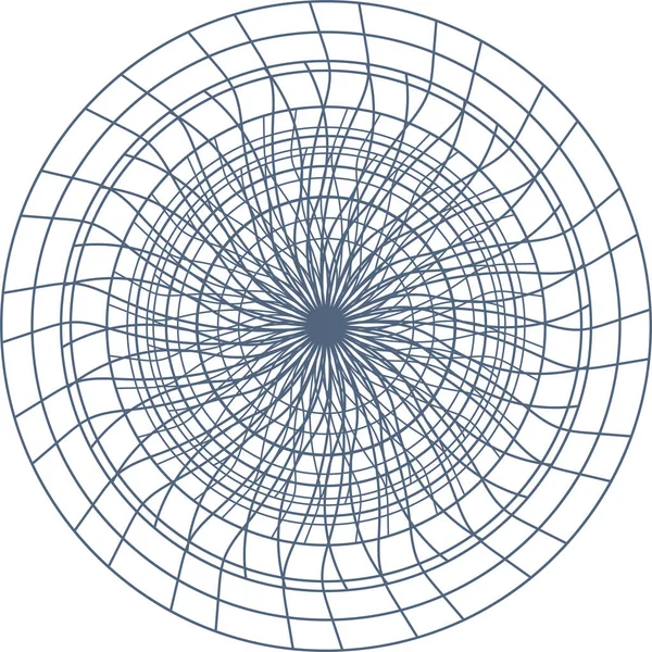 Guilloche line pattern Rosette for certificate or other security papers. — 图库矢量图片