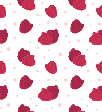 Dikensiz ahududu deseni. Tasarım için renkli arkaplan meyveleri