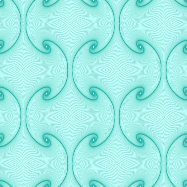 Бесшовная Плитка Линейными Спиральными Шариками Зеленого Цвета Использоваться Покрытия Рекламы — стоковый вектор