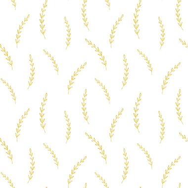 Beyaz arka planda doğal vektör pürüzsüz desen var. Duvar kağıtlarının, fayansların, kumaşların ve çanakların tasarımı için şablon