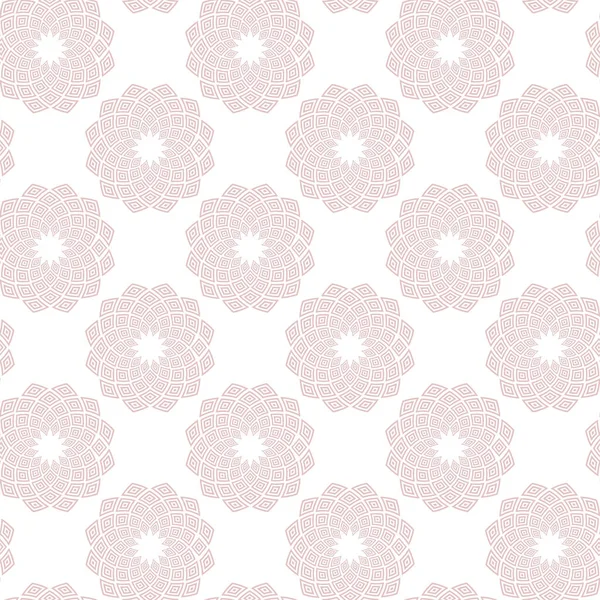 Etnik, kusursuz vektör deseni. Tek renkli geometrik mandala çiçeği. Kumaş, kapak, duvar kağıdı, döşeme tasarımında kullanılabilir.