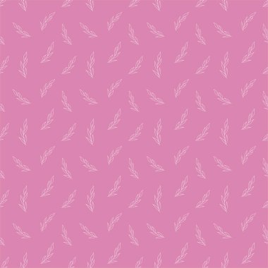 Pembe arkaplan şablonunda doğal vektör pürüzsüz desen
