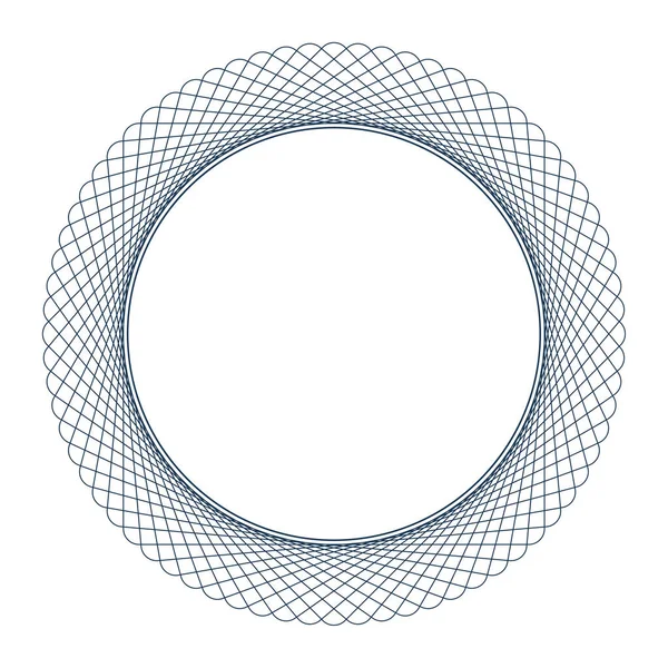 Elementy wektorowe okrągłe Guilloche do świadectwa lub dyplomu i projektowania waluty — Wektor stockowy