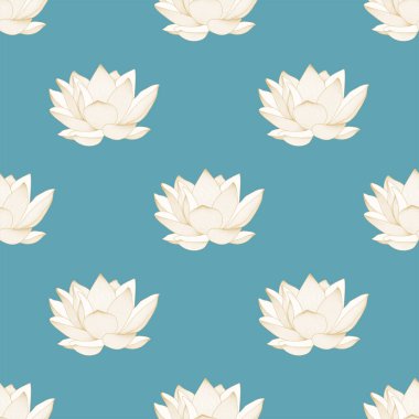 Nilüfer çiçeğinin renksiz deseni. Grafikler.