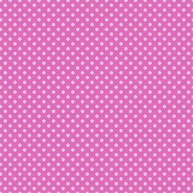 Vektör kusursuz desen. Açık noktalı parlak pembe arkaplan