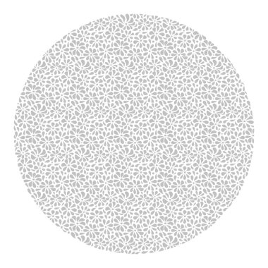 Güzel gri damlalardan oluşan yuvarlak bir vektör arkaplanı.