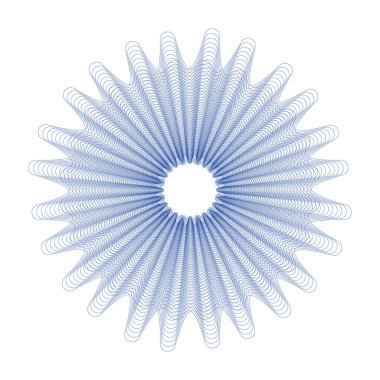 Sertifika veya diploma ve para birimi tasarımı için Vektör Guilloche ögeleri