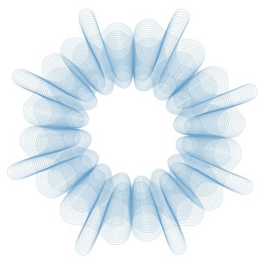 Sertifika veya diploma ve para birimi tasarımı için Vektör Guilloche ögeleri