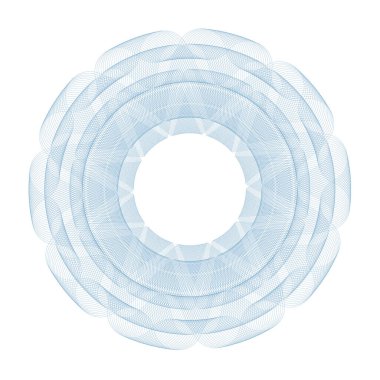 Sertifika veya diploma ve para birimi tasarımı için Vektör Guilloche ögeleri