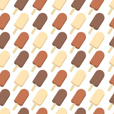 Vektör buzlu, pürüzsüz desen. Yemek illüstrasyon geçmişi. Dekoratif baskı. Yaz baskısı.