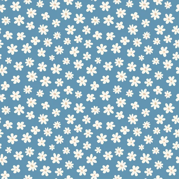 Un patrón floral sin costuras. Luz lindos niños fondo. Estampado hermoso verano. — Vector de stock