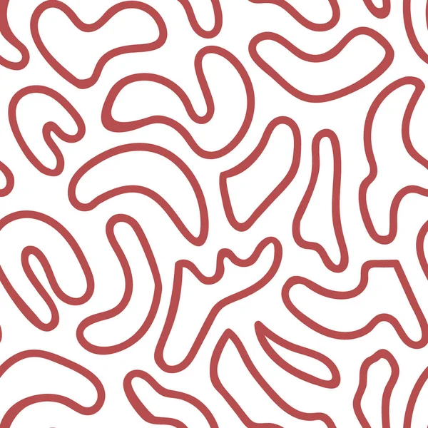 Vektör kusursuz desen çiziyor. Çizgi eli tek renkli arka plan çizmiş. Kumaş, duvar kağıdı, ambalaj için süs.