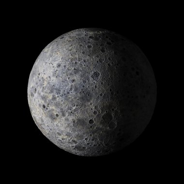 Siyah arka plan 3d render gezegende yabancı güneş sistemi. Nasa tarafından döşenmiş bu görüntü unsurları
